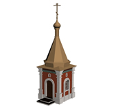 钟楼,教堂3d模型