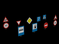 路标,交通指示标志3d模型
