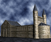 教堂,城堡3D模型