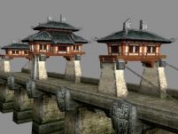 网游《赤壁》中的桥3D模型