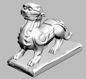 狮子雕塑3d模型