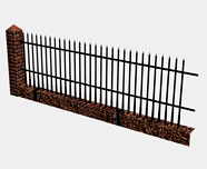 栅栏,围墙3d模型