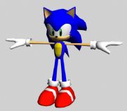刺猬索尼克(Sonic The Hedgehog),3d卡通角色模型