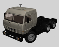 俄罗斯kamaz卡玛斯重型卡车3d模型