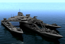 设计非常霸气的未来军舰,科幻战舰3d模型