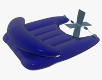 公园休闲皮划艇3d模型