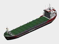 集装箱货轮3d模型