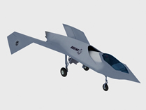 波音未来概念战斗机,飞机3d模型