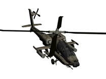 阿帕奇武装直升飞机3d模型