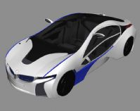 宝马概念跑车,汽车3D模型