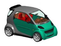奔驰smart汽车3D模型