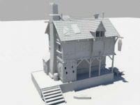 maya房子模型
