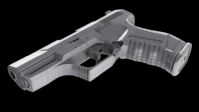 P99手枪3D模型,绝对精品高模