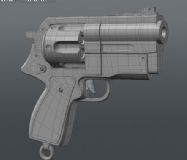 高精度左轮手枪3D模型