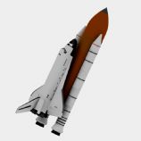 美国发现号航天飞机3D模型