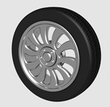 汽车轮胎3d模型