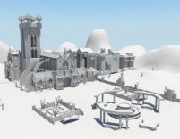 大型教堂场景maya模型
