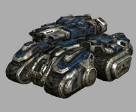 星际2中的攻城坦克3D模型