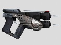 次世代游戏《质量效应2》中的手枪3D模型