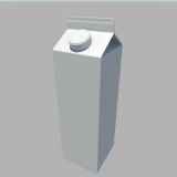 牛奶盒maya模型
