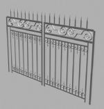铁门,铁栅栏3D模型