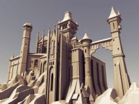 未来城堡建筑maya模型