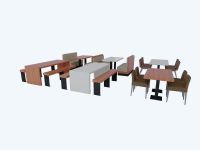 餐厅桌椅,家具3d模型