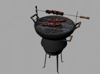 烧烤,烧烤炉maya模型