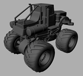 拖拉机,四驱车maya模型