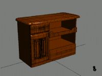 电视柜,柜子3D模型