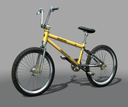 精细自行车maya模型