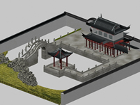 古代场景建筑3D模型