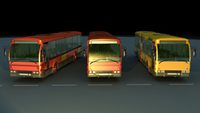 公共汽车,公交车,长途汽车,大巴车,巴士3D模型