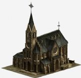 教堂建筑max模型