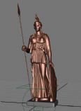 雅典娜女神雕像maya模型
