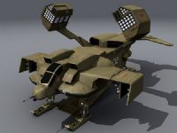 超帅的未来概念飞船3D模型