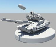 装备先进的装甲坦克Maya模型