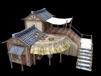 古代民宅,游戏场景maya模型(贴图全)