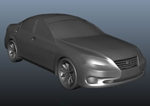 高精度雷克萨斯汽车maya模型