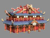 网游轩辕传奇中的一款建筑3D模型