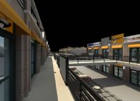现代商业街场景3D模型