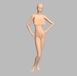 woman,女人,女人体3D模型
