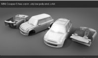 mini cooper,3D汽车模型