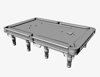 高精度台球桌3D模型