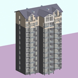 高层居民楼3D模型
