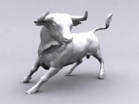 愤怒的公牛3D模型