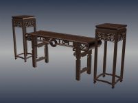 明清桌椅3D模型