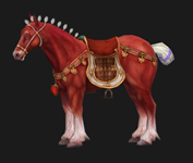 赤兔马,3D游戏坐骑模型
