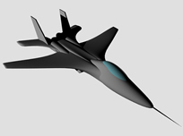 单喷苏27,单引擎苏27战斗机3D模型