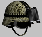 美国陆军头盔3D模型(带夜视仪和护目镜)